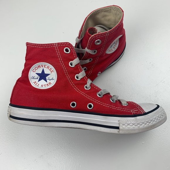 red high top converse size 4